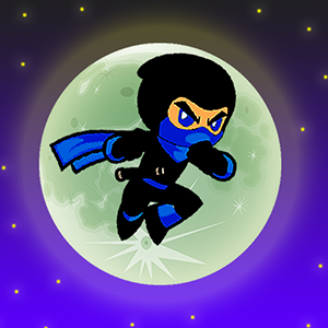 Ninja para cima e para baixo